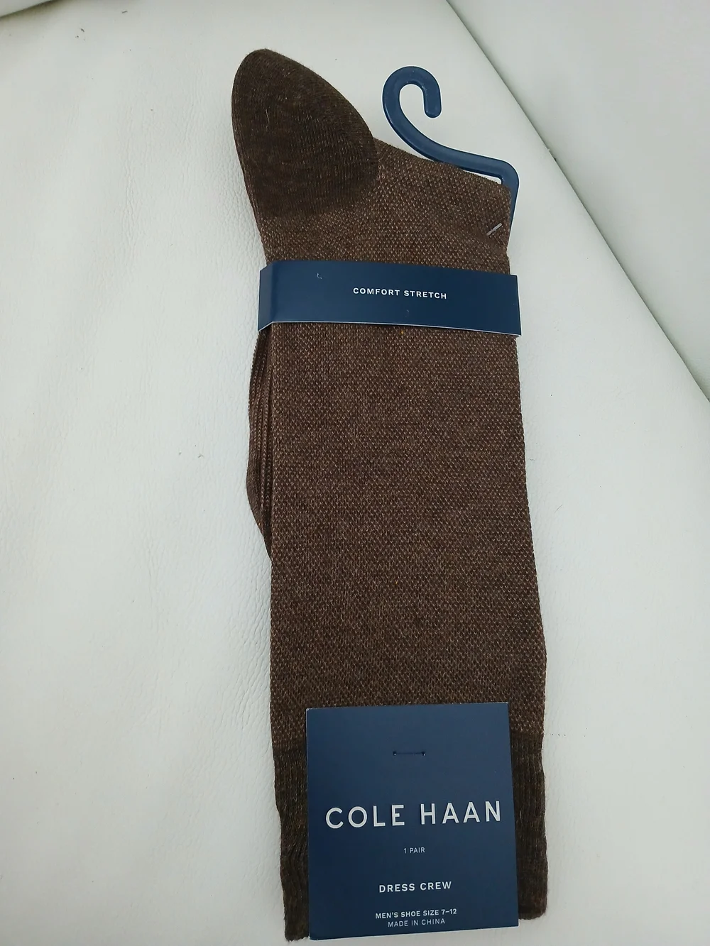 Nordstrom Men’s Crew Socks — Gray, Light Blue, Black with Blue Toe